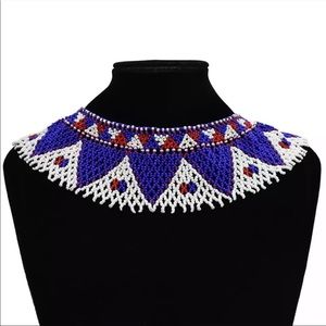 Zara | blue beaded necklace